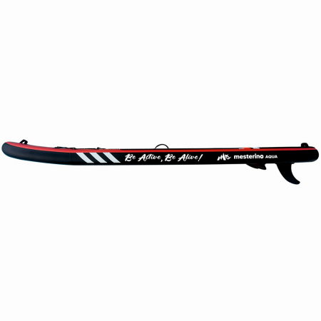 Set placa gonflabila Stand Up Paddle Mesterino Aqua SUP081, 320x81x15cm, geantÄƒ de transport, vasla, pompa, scaun, lesa, kit de reparatii, culoare Abstract Negru-Rosu [3]