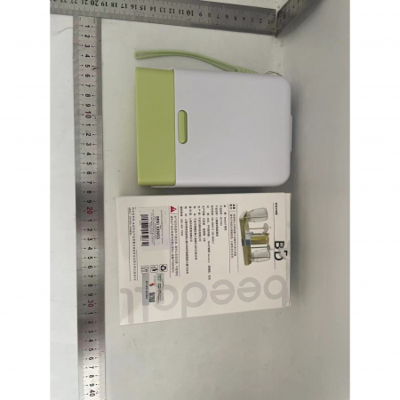 Set 7 Piese de Spalat/Uscat Biberoane, Flippy, Portabil, Peri de Silicon, pentru Tetine, Suzete, Biberoane, Paie, Cutie Inclusa, 16.8 x 12 x 5 cm, Model Panda, Verde [1]