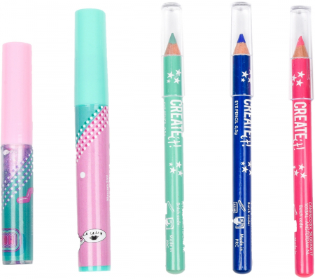 Set produse de machiaj in cutie de depozitare pentru fetite Create It! [4]