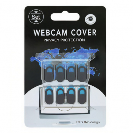 GSM - Set protectii camera, Flippy, 8 buc, negru
