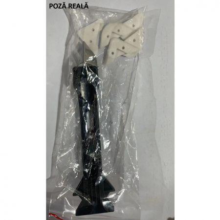 Set Racleta pentru Indepartare Adeziv, Racleta pentru Silicon si Lipici, 5 Capete din silicon, Dimensiune Inchisa 18.8 x 4 x 2.8 cm, Metal, Negru [13]