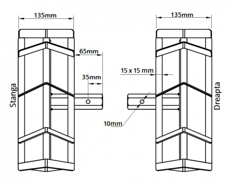 Set roti metalice 300x135 cu manicot, 23 de axe, Elefant [7]