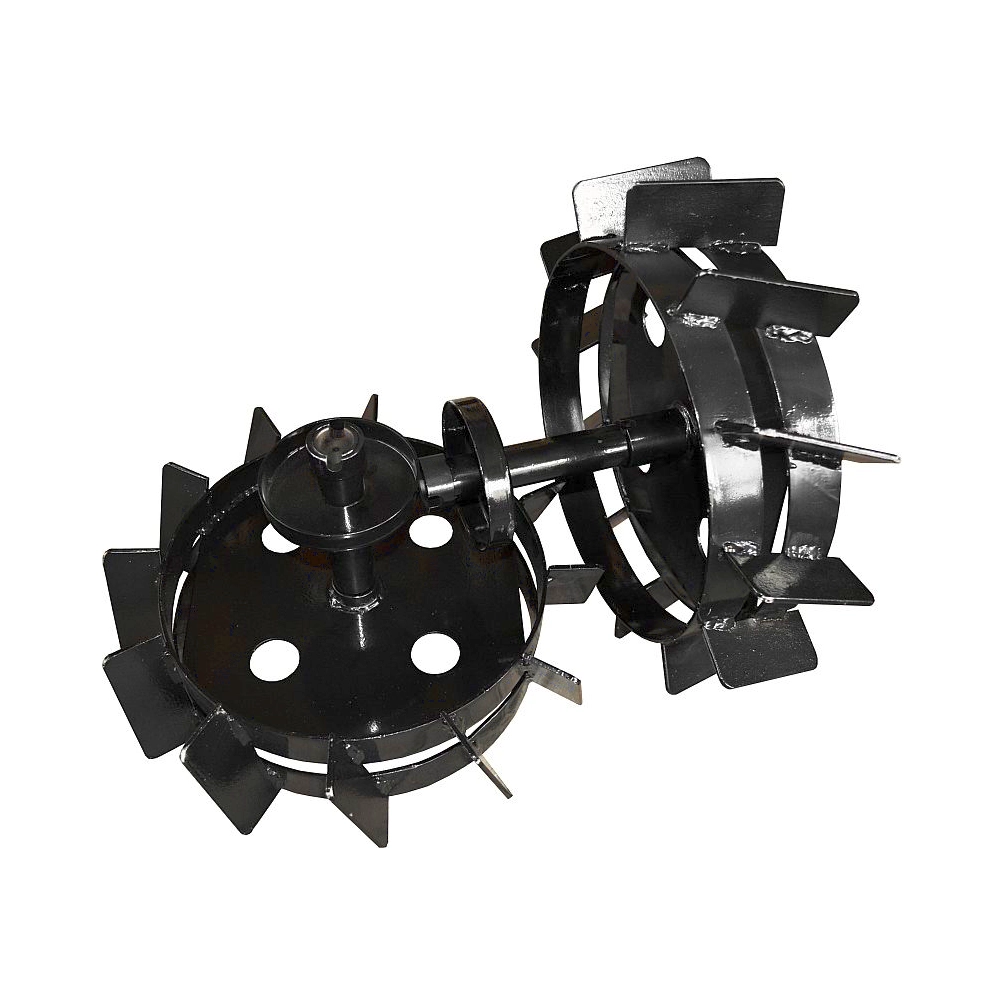 Piese si accesorii motocultoare - Set Roti Metalice, 42 cm, Pentru Motocultor Rotakt MF360