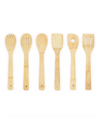 Set ustensile de bucatarie din bambus format din 7 piese [3]
