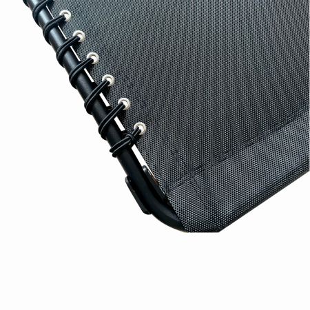 Sezlong pliabil din otel 189x59x34 cm din otel si fir textilene KLUGMEISTER KJF3797, culoare neagra [4]