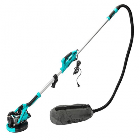 Slefuitor pentru perete extensibil cu aspirator, 750 W, 1600 Rpm, Ø215 mm + Aspirator umed uscat Detoolz DZ-CI105 1250W [1]