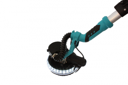 Slefuitor pentru pereti pliabil cu LED, 750 W, 1700 Rpm, Ø215 mm + Aspirator umed uscat Detoolz 1250W [8]