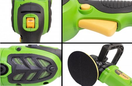 Masina de lustruit Procraft PM1400, 1400 W, 600-3200 Rpm, 180 mm [3]