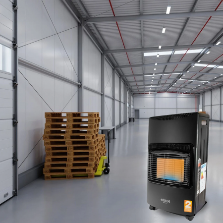 Soba pe gaz GPL pliabilă BÖHM BF-003B , 4,20 kW , 3 trepte de putere , 20-80 m² , Regulator GPL + Furtun GPL 1,5 m [4]