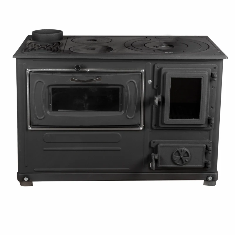 Pentru Casa si Camping - Soba pe lemne 6.7kW Fantazia Lux, cos stanga
