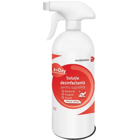 Solutie dezinfectanta biocid pentru suprafete a+ Oxy 1 litru [3]