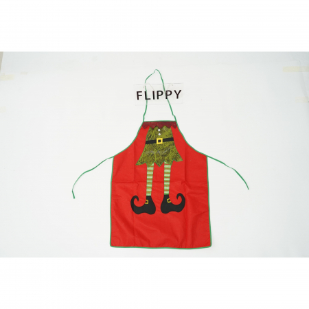 Sort Craciun, Flippy, cu model de elf, rosu, pentru adulti, poliester [1]