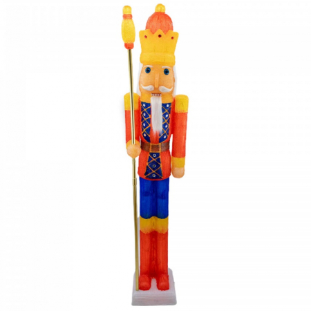 Spargator de nuci, decoratiune de exterior din acril cu lumini, 160 led-uri lumina rece, dimensiune 41x34x185 cm, 8 jocuri de lumini, IP 44, MI-1034 [1]