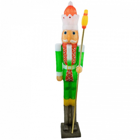 Spargator de nuci, decoratiune de exterior din acril cu lumini, 160 led-uri lumina rece, dimensiune 41x34x185 cm, 8 jocuri de lumini, IP 44, MI-1035 [1]