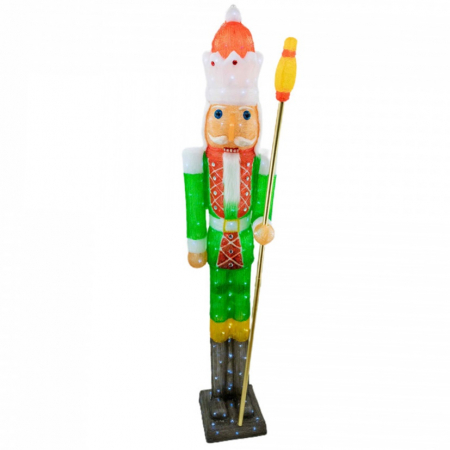 Spargator de nuci, decoratiune de exterior din acril cu lumini, 160 led-uri lumina rece, dimensiune 41x34x185 cm, 8 jocuri de lumini, IP 44, MI-1035 [0]