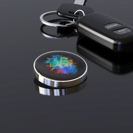Spinner Giroscopic Metalic, Flippy, Jucarie Rotativa Anti-stres, Otel Inoxidabil, 3.8 x 0.6 cm, Efect Optic Galaxie, Model Coddington's Nebula [2]
