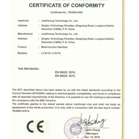 Sterilizator UV Alb pentru telefoane, cu functie difuzor aromatherapy si incarcare USB [3]