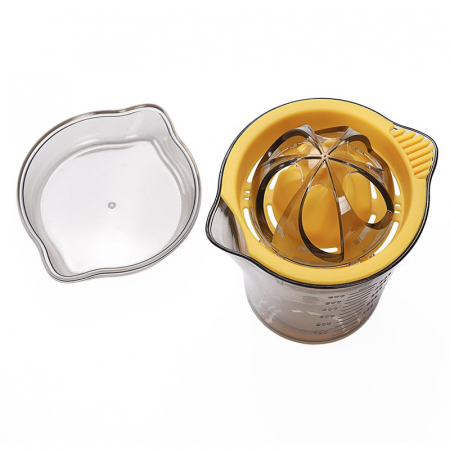 Storcator manual citricie Flippy, cu recipient de 600 ml, 15x8.5x13.5 cm, material ABS, Transparent [8]