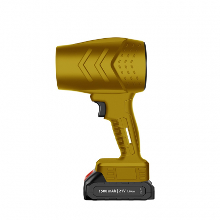 Pentru Casa si Camping - Suflanta de Aer Multifunctionala Portabila, Flippy, Incarcare Auto, pentru Gratar, Masina, Indepartare Frunze si Praf, 1500 mAh, Viteta de Rotatie 25000 RPM, 2 Baterii de Li si Incarcator, Buton Later
