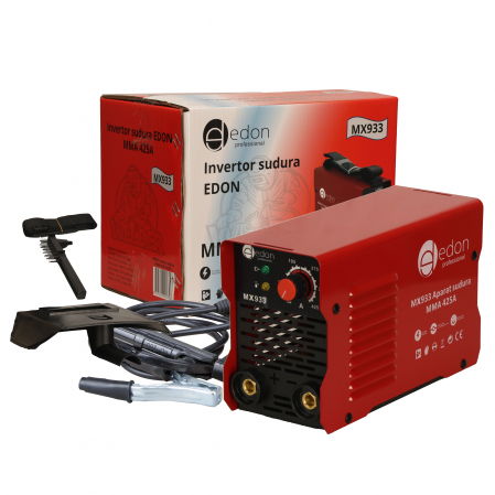 Invertoare - *Super pret* Invertor de sudura 425 A, Edon MMA, electrod 1.6 - 5 mm, protectie supraincalzire, ventilator de racire
