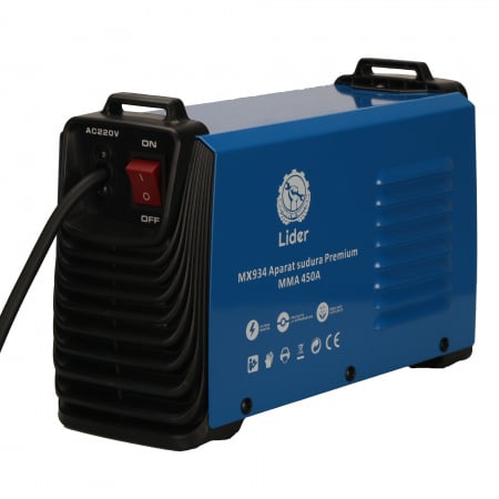 *Super pret* Invertor de sudura 450 A, Lider MMA, electrod 1.6 - 5 mm, Hot Start, Arc Forta, Anti - Stick, cabluri 3M [2]