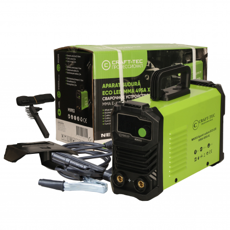 Invertoare - *Super pret* Invertor de sudura 495 A, CRAFT-TEC XL MMA, electrod 1.6 - 5 mm, Hot Start, Arc Forta, Anti - Stick, cabluri 3M