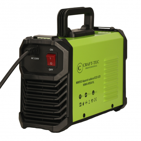 *Super pret* Invertor de sudura 495 A, CRAFT-TEC XL MMA, electrod 1.6 - 5 mm, Hot Start, Arc Forta, Anti - Stick, cabluri 3M [2]