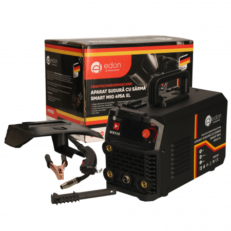 Invertoare - *Super pret* Invertor de sudura 495 A, EDON MIG, electrod 1.6 - 5 mm, cablu 2 m, sudura tip FCAW/MMA