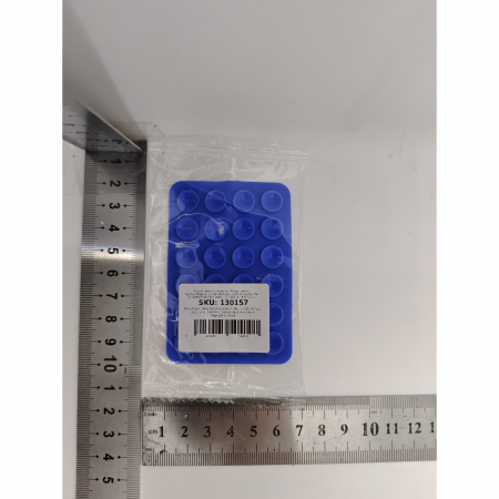 Suport Adeziv Universal, Flippy, pentru Telefon/Tableta, cu 24 Ventuze, potrivit pentru Tik-Tok/Selfie/Vizionare Video, din Silicon, 8 x 5.5 x 1 cm, Albastru [5]