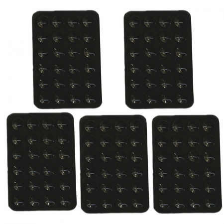 Suport Adeziv Universal, Flippy, pentru Telefon/Tableta, cu 24 Ventuze, potrivit pentru Tik-Tok/Selfie/Vizionare Video, din Silicon, 8 x 5.5 x 1 cm, Negru [7]