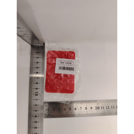 Suport Adeziv Universal, Flippy, pentru Telefon/Tableta, cu 24 Ventuze, potrivit pentru Tik-Tok/Selfie/Vizionare Video, din Silicon, 8 x 5.5 x 1 cm, Rosu [4]