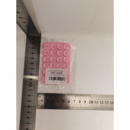 Suport Adeziv Universal, Flippy, pentru Telefon/Tableta, cu 24 Ventuze, potrivit pentru Tik-Tok/Selfie/Vizionare Video, din Silicon, 8 x 5.5 x 1 cm, Roz [5]