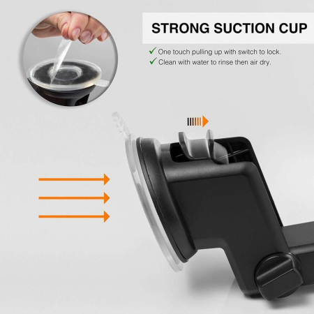 Suport auto Flippy 3rd pentru telefon, Negru [5]