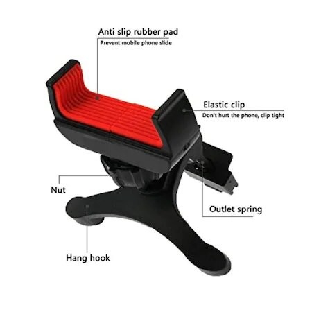 Suporti auto - Suport auto pentru telefon BK017- Flippy, Negru
