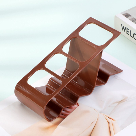 Suport de Birou, Flippy, din Plastic, pentru Telecomenzi, Telefoane, 18 x 7 x 9 cm, Maro [1]