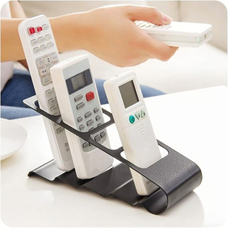 Suport de Birou, Flippy, din Plastic, pentru Telecomenzi, Telefoane, 18 x 7 x 9 cm, Negru [1]