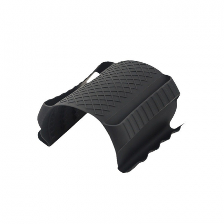 Pentru Casa si Camping - Suport de Silicon Multifunctional de Mana, Flippy, pentru Cuptor, Alimente Fierbinti, Carne, Izolare Termica, Anti-alunecare, 18x12x1.5 cm, Negru