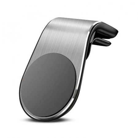 Suport de Telefon, Flippy, pentru Ventilatie, din ABS si Magnet, 3.8 x 3.7 x 6.2 cm, Universala, Argintiu [0]