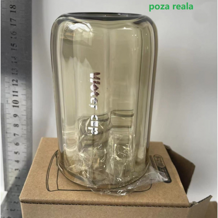 Suport Multifunctional 2 in 1, Pahar si Suport pentru Periuta de Dinti, Flippy, Plastic, Dimensiune: 10.4 x 7.3 x 7.3 cm, Maro Galbui [1]