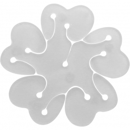 Articole petrecere - Suport pentru Baloane, Flippy, Care Formeaza o Floare, cu Doua Straturi, pentru 11 Baloane, 8x8cm, 4.6g