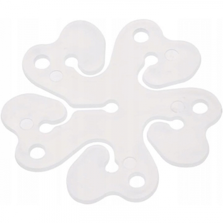 Articole petrecere - Suport pentru Baloane, Flippy, care Formeaza o Floare, cu Un Singur Strat, pentru 6 Baloane, 6x6cm, 2.7g