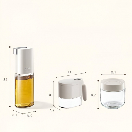 Suport pentru Depozitare Condimente, Ulei, Otet, Flippy, Montare pe Perete din 12 Piese, Uz Casnic, pentru Bucatarie, 31 x 21.9 x 31.5cm, Alb [4]