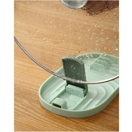 Suport Pliabil, Flippy, pentru Capace, Linguri, Multifunctional, Plasare pe Blatul de Bucatarie, 11.5 x 18 x 2.2 cm, Alb [5]