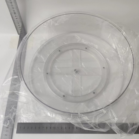 Suport Rotativ pentru Condimente, Flippy, Multifunctional, Rotund, 360 de Grade, pentru Bucatarie, Plastic, 30.5x30.5x10 cm, Transparent [7]