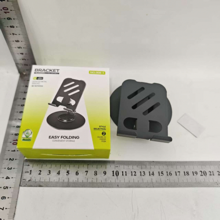 Suport rotativ pentru telefon, Flippy, Complet Metalic, Pliabil, Design Modern pentru Desktop, Multifunctional, Compatibil cu Tableta, 10.5 x 9 x 9 cm, 80 g, Gri [3]