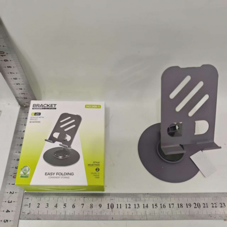 Suport rotativ pentru telefon, Flippy, Complet Metalic, Pliabil, Design Modern pentru Desktop, Multifunctional, Compatibil cu Tableta, 10.5 x 9 x 9 cm, 80 g, Mov [7]