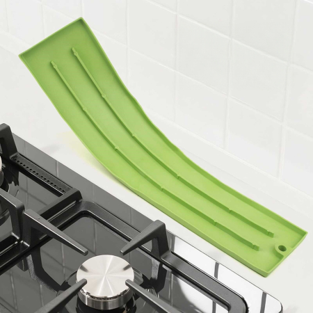 Suport Scurgere Vase, Flippy, din Silicon, Anti-alunecare, 30 x 8 x 1 cm, Verde [6]