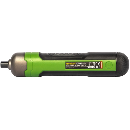 Surubelnita electrica cu acumulator PROCRAFT KS510, 3,6 V / 1,5 Ah, 5 Nm, USB Type-C, 28 biti si cutie de transport [1]