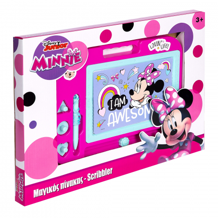 Jucarii, Copii & Bebe - Tabla magnetica pentru desen cu stilou si 3 forme Minnie Mouse