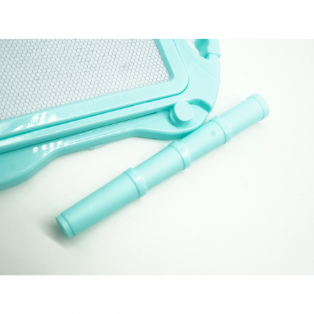 Tabla Magnetica pentru desen Flippy, Pix, forma dreptunghi, dimensiuni 23x17 cm, Dezvolta Creativitatea, cu picioare suport, Albastru [2]